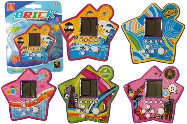 Zseb Elektronikus Játék Tetris Lila