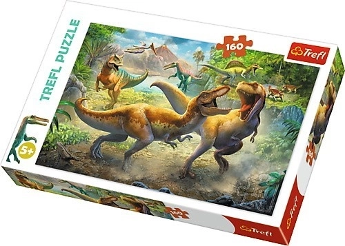 160 darabos puzzle – küzdő tyrannosaurusok Trefl