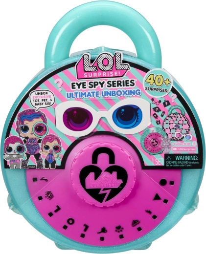 L.O.L. Surprise! Eye Spy Series végső kicsomagolós bőrönd több mint 40 meglepetéssel