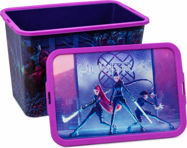 K-Pop Demon Hunters tárolódoboz klipszes fedéllel 23 l