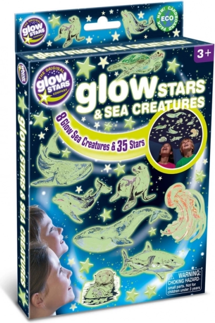 Brainstorm világító csillagok és tengeri élőlények falmatricák