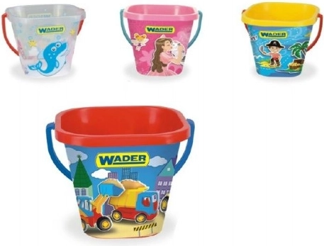 Wader négyzet alakú homokozóvödör IML 2 l - 1 db