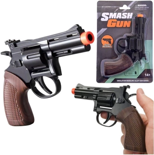 Fém kapszulás revolver Smash Gun – játék kis seriffeknek