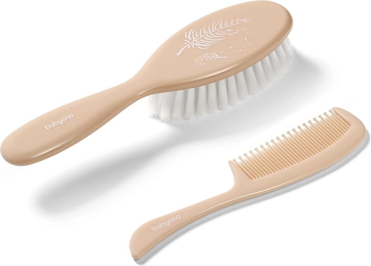 Babyono hajkefe és fésű szett Beige