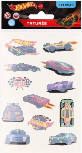 Hot Wheels ideiglenes tetoválás - 1 db
