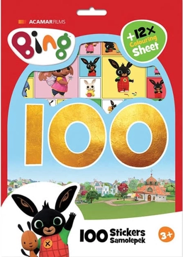 Bing színezőkészlet matricákkal (több mint 100 db)