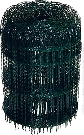Díszkerítés zöld 65 cm, szem 150 × 82 mm, huzal 3,1/2,0 mm (25 m)
