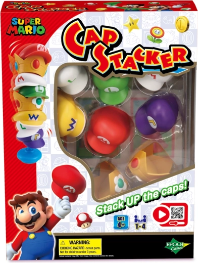 Super Mario Cap Stacker – családi egyensúlyozó játék