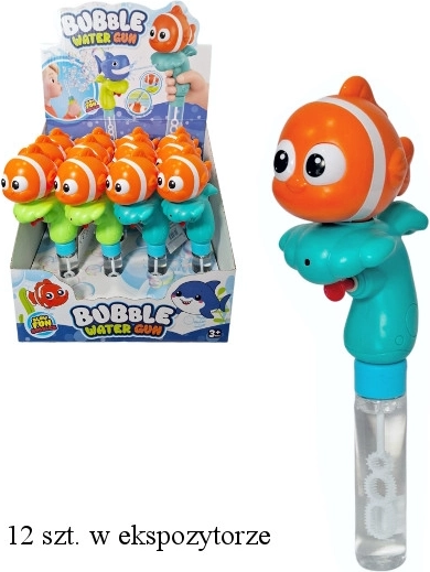 Buborékfújó pisztoly halacskával