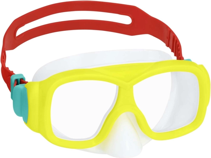 Sárga–piros Bestway búvármaszk