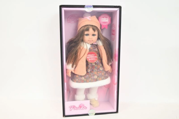 Paula beszélő és éneklő baba 33 cm (lengyel nyelven)