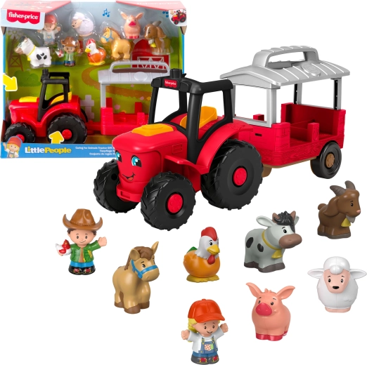 Fisher-Price Little People traktor állatgondozással – interaktív készlet figurákkal