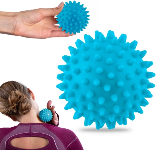 Masszázs- és fitneszlabda 7,5 cm – kék