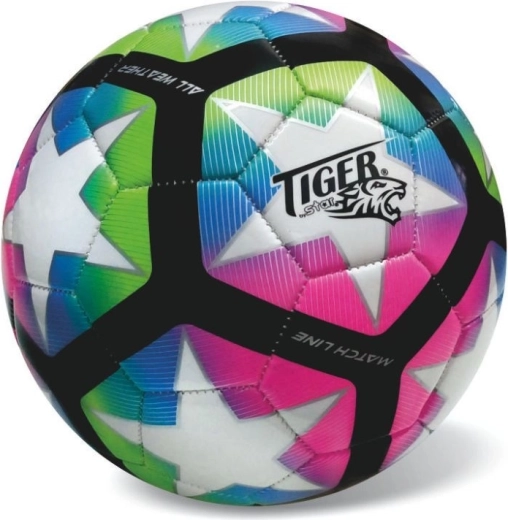 Match line fluo többszínű futballlabda, 5-ös méret