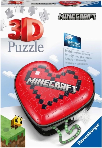Ravensburger 3D puzzle szív Minecraft, 54 darab