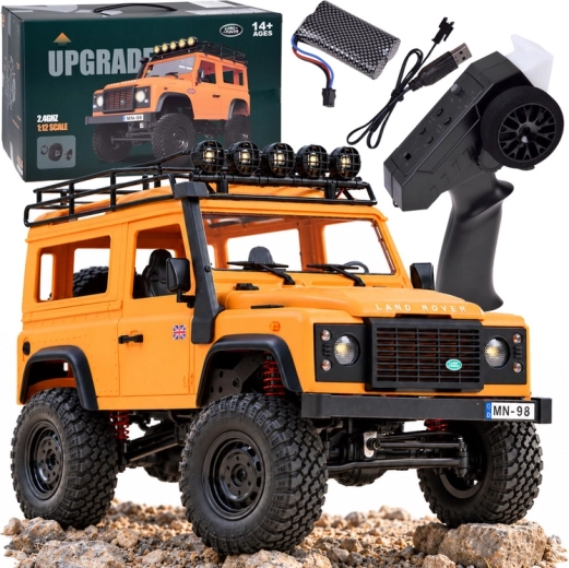 Távirányítású Land Rover Defender 90 4x4 modell 1:12 méretarányban