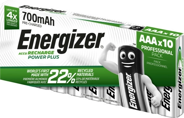 Energizer Power Plus tölthető AAA elemek 700 mAh, 10 db-os csomag