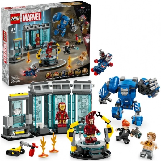 lego marvel vasember laboratóriuma: páncélterem 76315