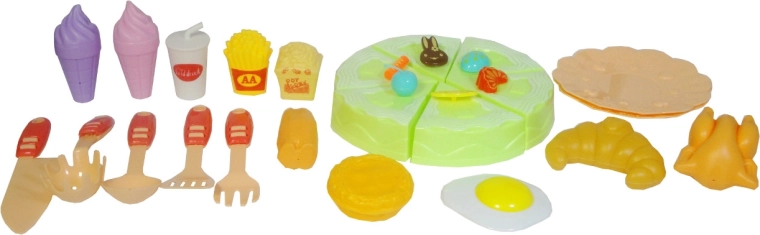 Gyerek konyhai készlet ételekkel és kiegészítőkkel