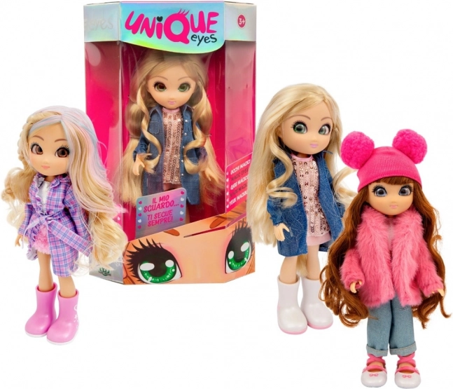 Panenka Unique Eyes divatbaba 25 cm