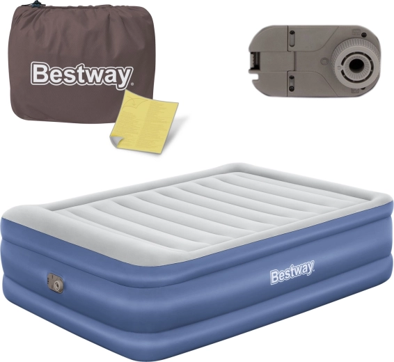 Bestway felfújható matrac 203 × 152 × 61 cm beépített elektromos pumpával