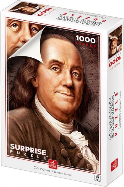 Deico puzzle Benjamin Franklin karikatúra 1000 darabos