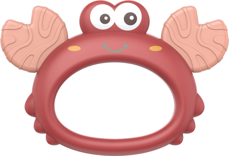Rák alakú csörgő és rágóka babáknak