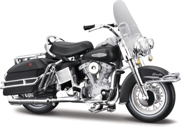 Harley-Davidson 1966 FLH Electra Glide motorkerékpár-modell 1:18