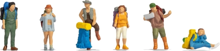 Noch figura készlet úton hátizsákkal (H0)