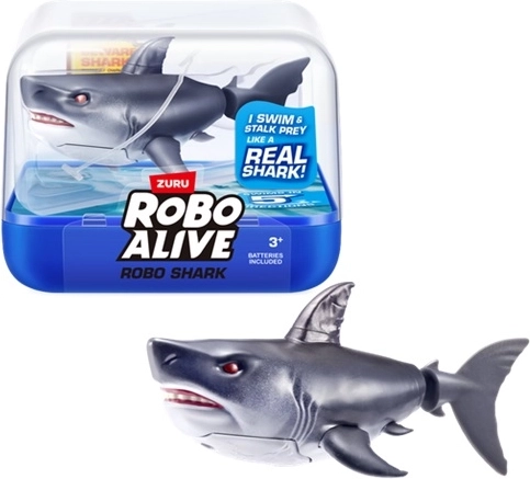 ZURU RoboAlive úszó cápa a vízbe, fekete