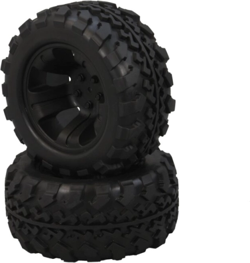 Felnikes kerekek Tiger 1:10 méretarányú RC modellhez, fekete