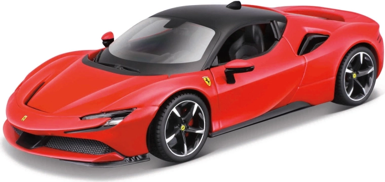 Maisto Ferrari SF90 Stradale piros autó-építőkészlet 1:24