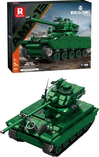 AMX 13 75 World of Tanks 1037 darabos tank építőkészlet