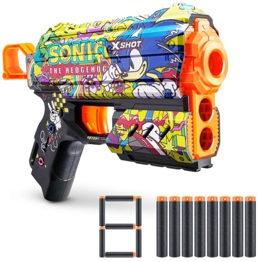 X-Shot Skins Flux SONIC the Hedgehog – habszivacs blaster