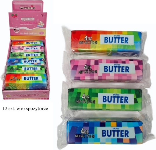 Antistressz gyúrható squishy vajkocka formában