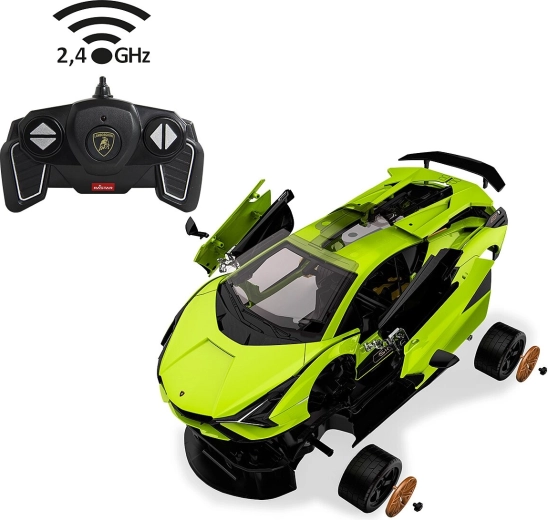 Jamara Lamborghini Sián FKP 37 RC építőkészlet 1:18, 2,4 GHz, zöld