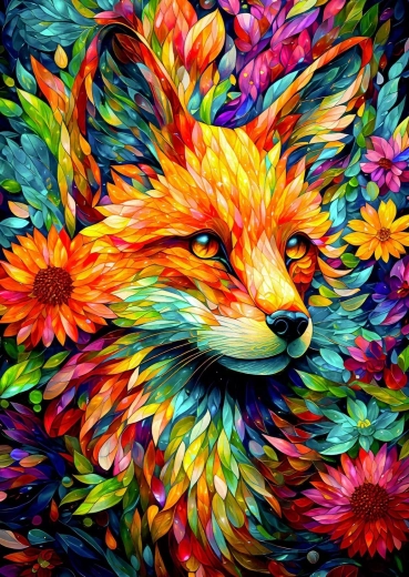 Enjoy puzzle Virágos róka 1000 darabos