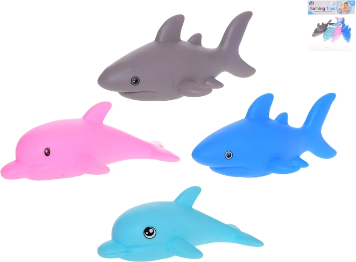 Fürdőkádba való tengeri állatok – spriccelő készlet, 4 db