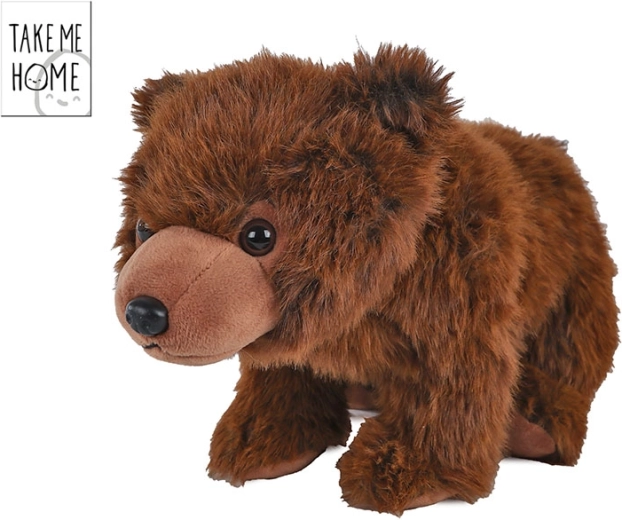 Plüss maci 35 cm, sötétbarna