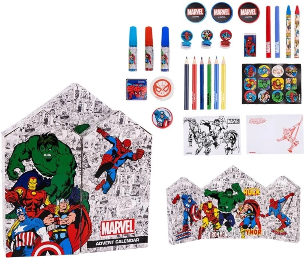 Avengers adventi naptár rajz- és írószerekkel