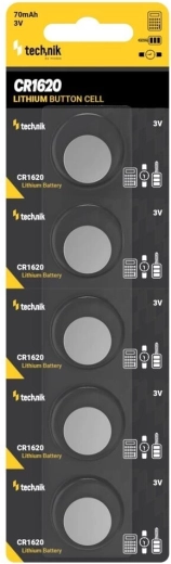 Technik Platinum lítium gombelem CR1620 3 V (5 db-os csomag)