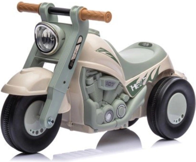 Chipolino Bubble Rider bézs-menta lábbal hajtható kismotor