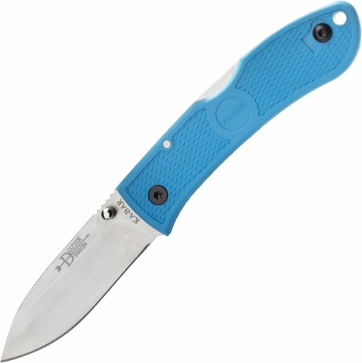 KA-BAR Dozier Hunter összecsukható kés, kék Zytel, 7,5 cm
