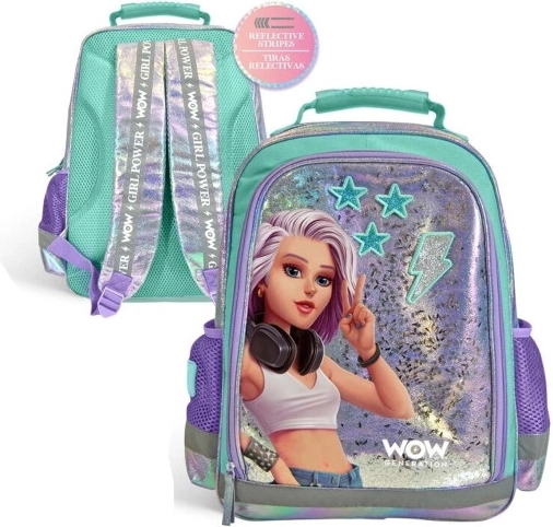 Egyrekeszes iskolai hátizsák WOW Generation 40 cm