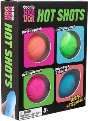 Schylling NeeDoh Hot Shots gyúrható labdák – 4 db-os készlet