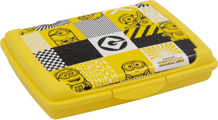 Minions sárga uzsonnás doboz 17 × 13 × 3,5 cm