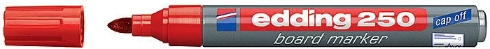 Edding 250 fehértáblamarker, piros