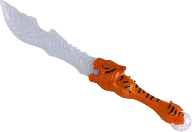 Fénykard tigris alakú markolattal – narancssárga
