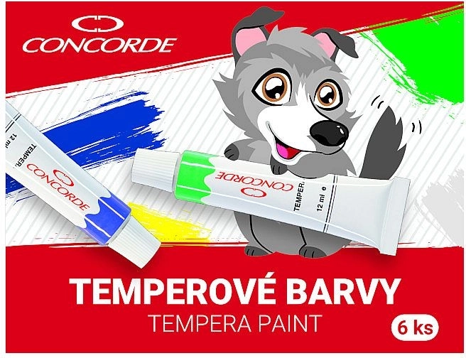 CONCORDE temperafestékek 6×12 ml
