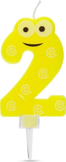 2-es szám alakú tortagyertya